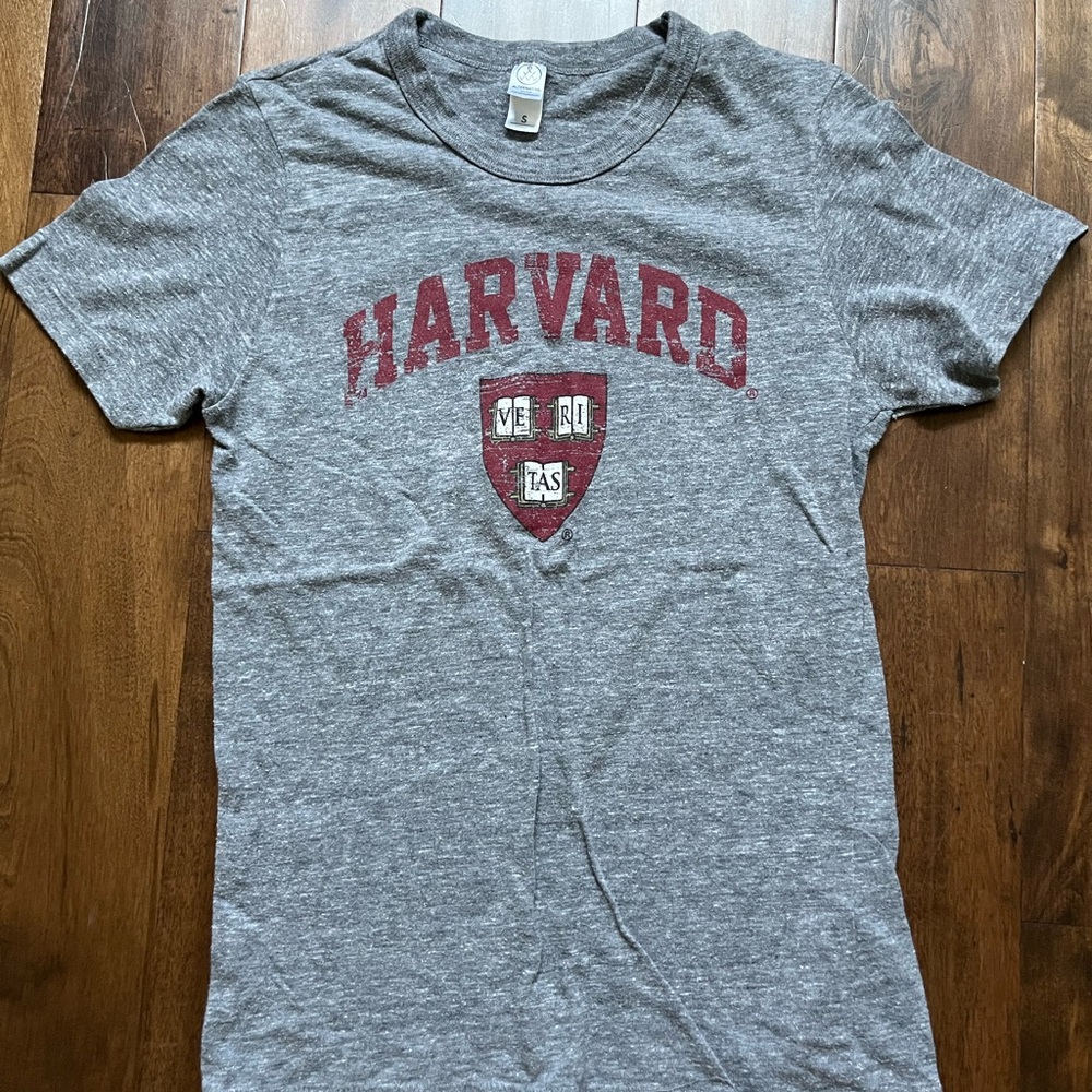 Alternative Heather Gray Tee with Maroon Graphic